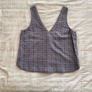 Madewell Eyelet V-Neck Tank